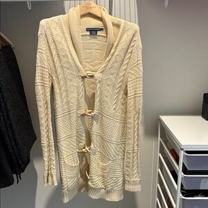Ralph Lauren Cream Cardigan with Toggle Details
